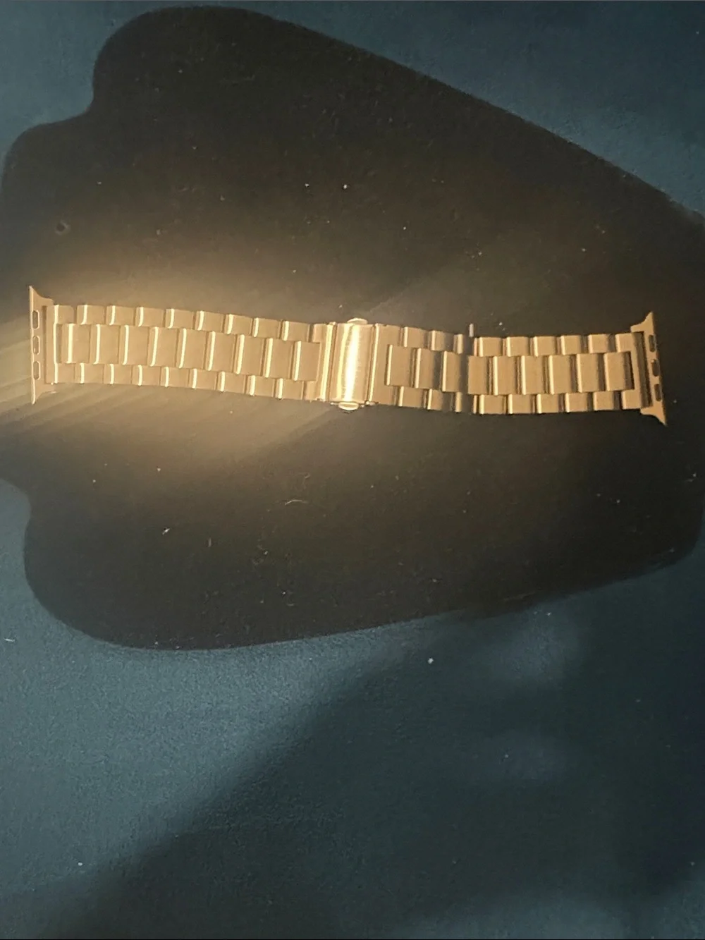 Gold Stainless Steel Link Apple Watch Band for Men
